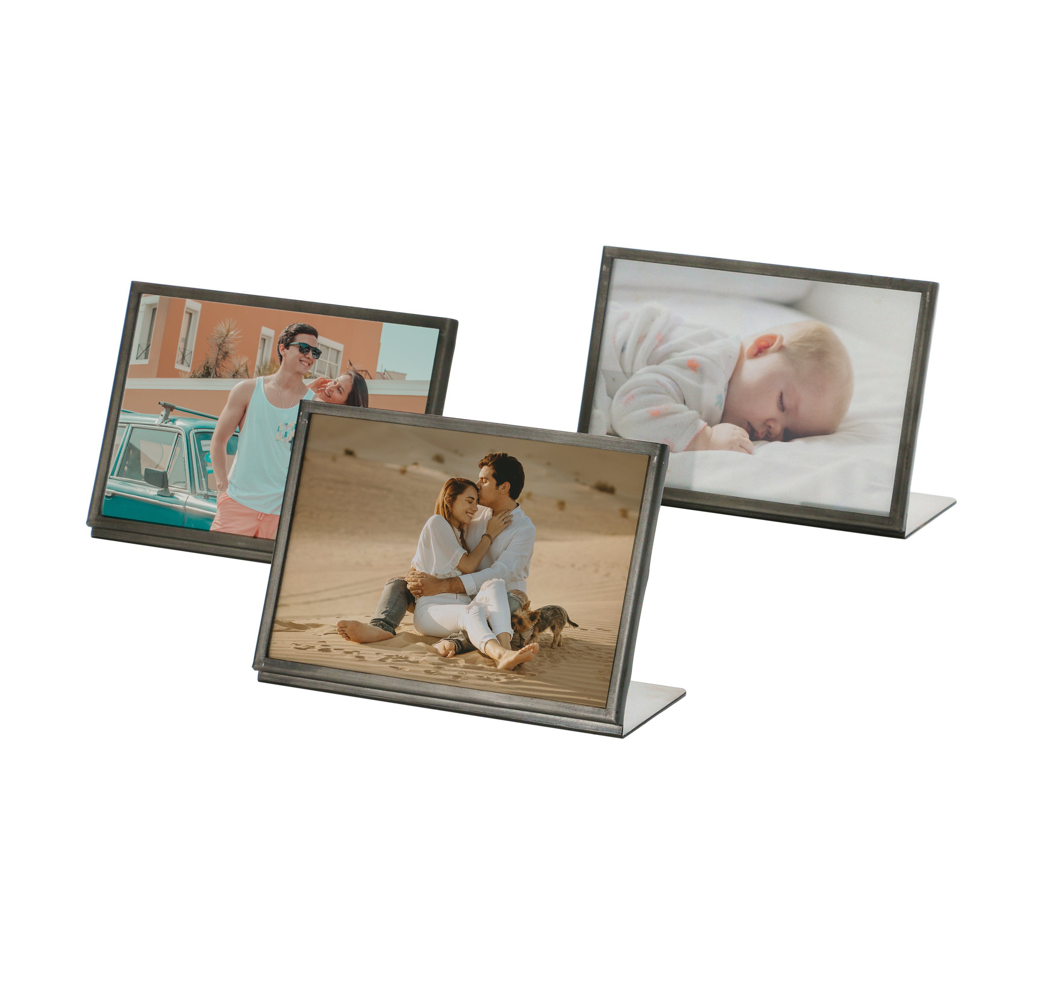 6 x 4 Gunmetal & Glass Table Framed Fine Art Print